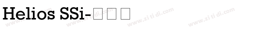 Helios SSi字体转换